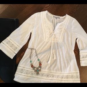 Soft knit peasant style top by Daniel Rainn
